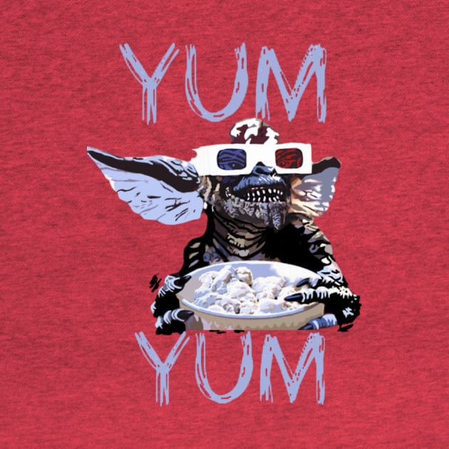 Gremlins Stripe Yum Yum tee by Diversions pop culture designs